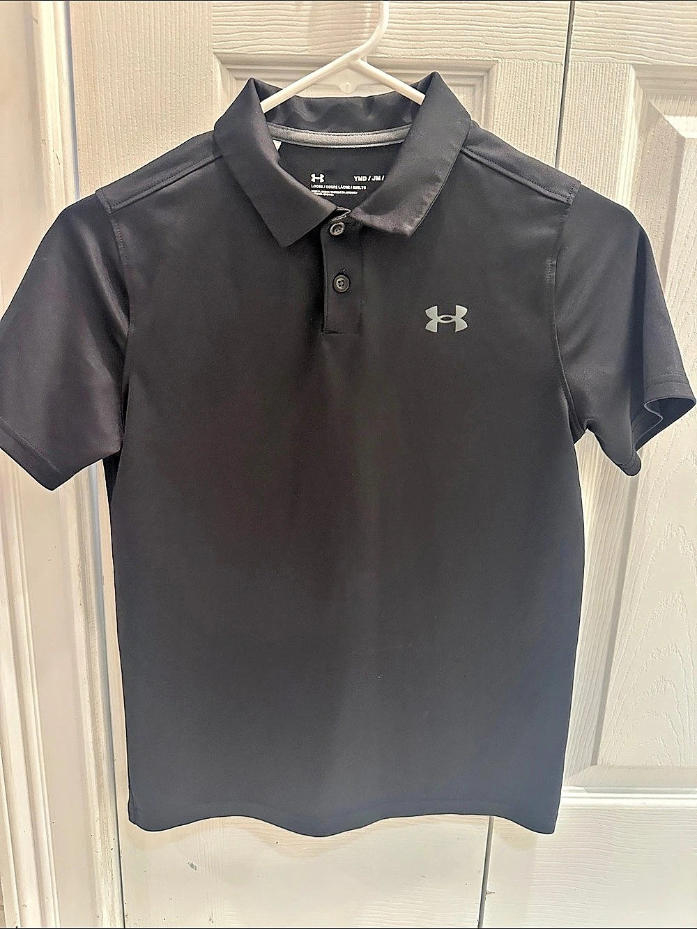 Under Armour Boys' Performance Polo Shirt Black Medium